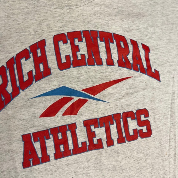 90s Reebok Rich Central Athletics T-shirt Sz Large - Picture 3 of 12
